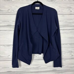 Caslon Nordstrom Navy Blue Swing Cardigan Size Small